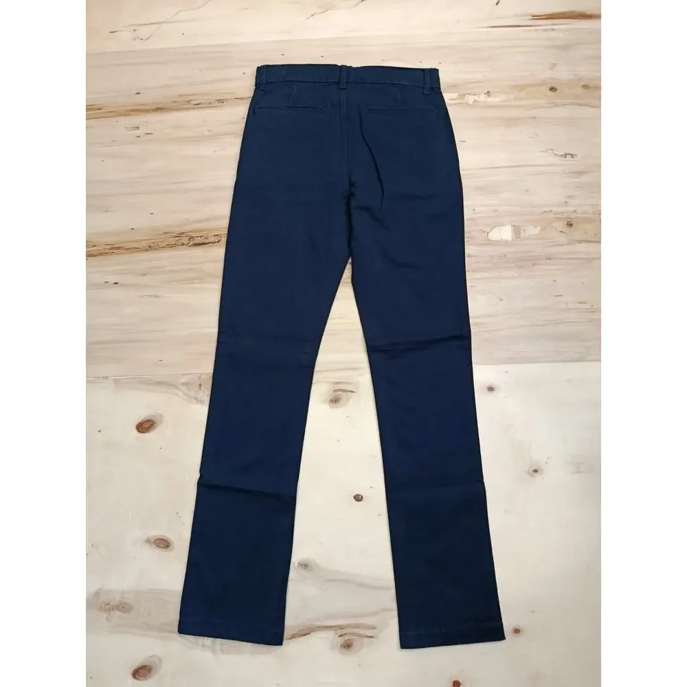 The Children's Place Boys Skinny Slim Stretch Navy Blue Chino Pants - Size 14